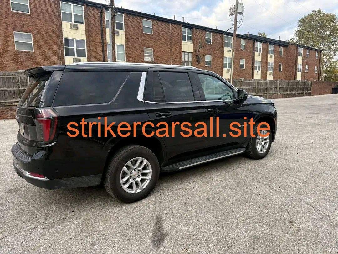 2025 Chevy Tahoe LT Suv , black leather luxury interior.