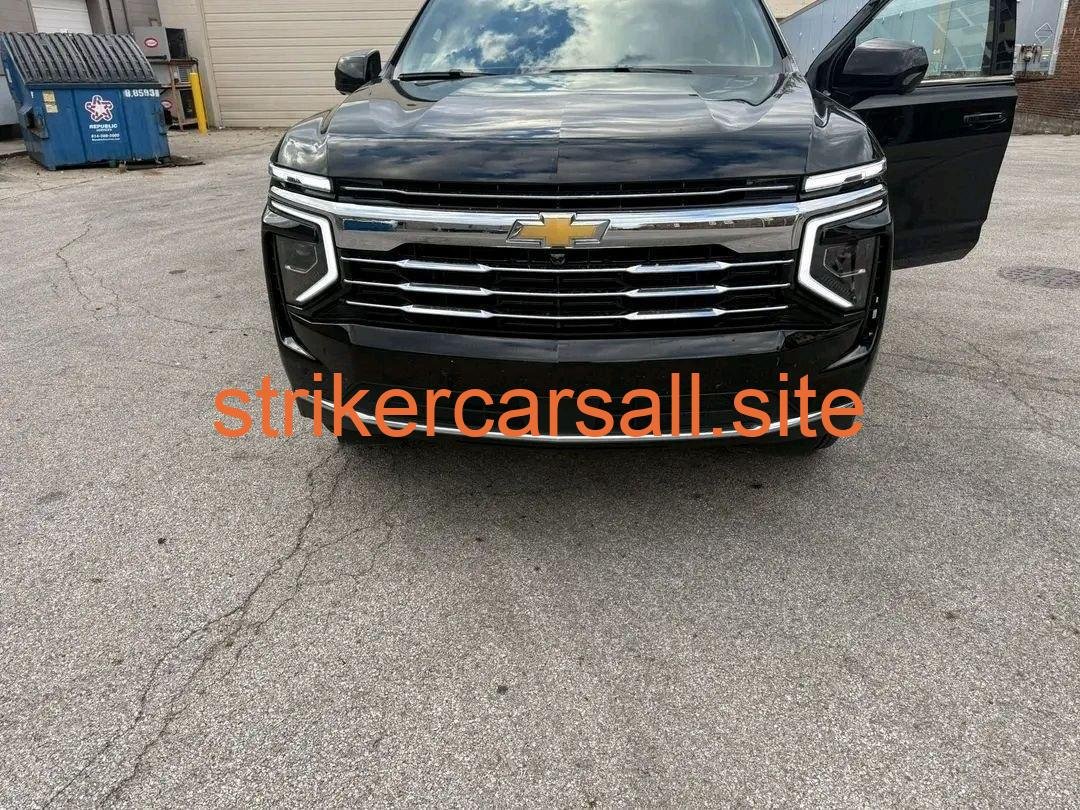 2025 Chevy Tahoe LT Suv , black leather luxury interior.